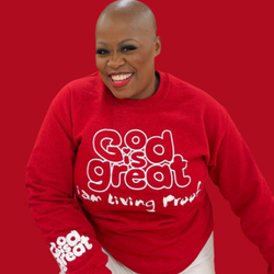 Unisex Red & White God is Great Sweatshirt